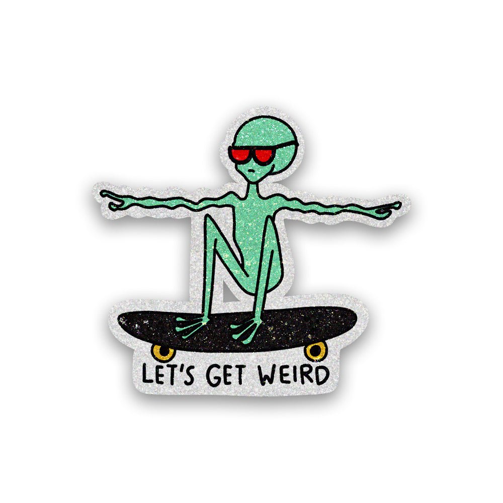 Let's Get Glitter Sticker - Glitter Stickers | STICK IT UP