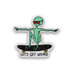 Let's Get Glitter Sticker waterproof vinyl decal for laptop, bike, car & bottle
