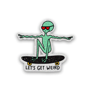 Let's Get Glitter Sticker waterproof vinyl decal for laptop, bike, car & bottle