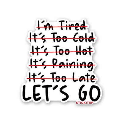 Let's Go 1.0 Sticker - STICK IT UP