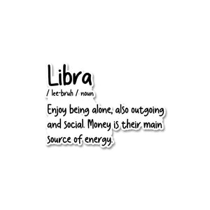 Libra Sticker waterproof vinyl decal for laptop, bike, car & bottle