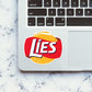 Lies Sticker waterproof vinyl decal for laptop, bike, car & bottle
