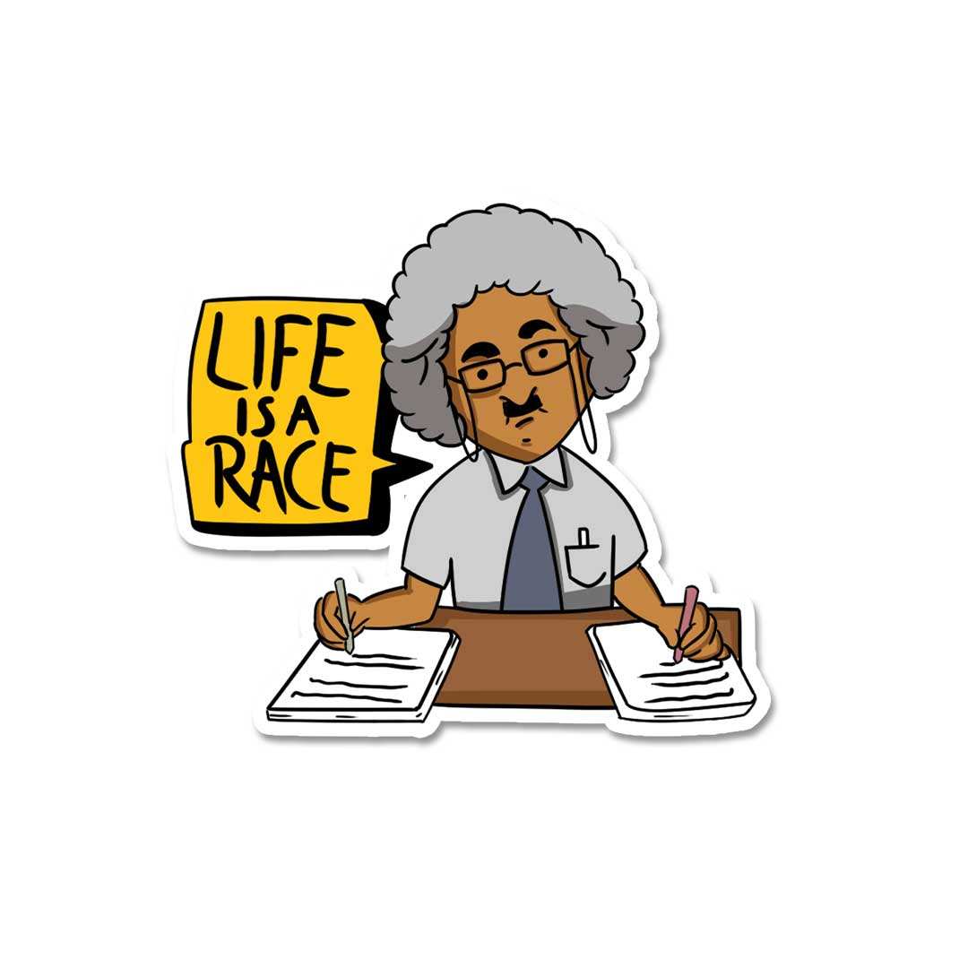 Life Is A Race Sticker - Stickers | STICK IT UP