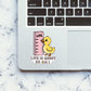 Life Is Short So Am I Sticker waterproof vinyl decal for laptop, bike, car & bottle