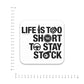Life is too Short Bumper Sticker waterproof vinyl decal for laptop, bike, car & bottle