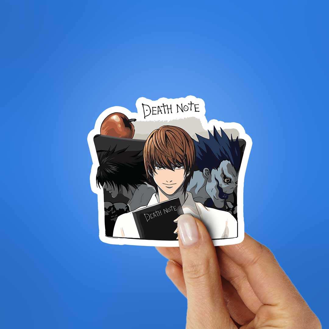Light Yagmi And Ryuk Sticker waterproof vinyl decal for laptop, bike, car & bottle