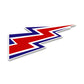 Lightning Bolt Bumper Sticker waterproof vinyl decal for laptop, bike, car & bottle