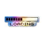Loading Sticker Holographic Stickers waterproof vinyl decal for laptop, bike, car & bottle