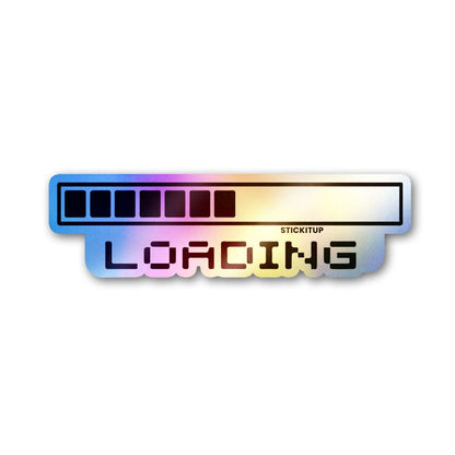 Loading Sticker Holographic Stickers waterproof vinyl decal for laptop, bike, car & bottle