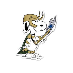 Loki - Dog Sticker waterproof vinyl decal for laptop, bike, car & bottle