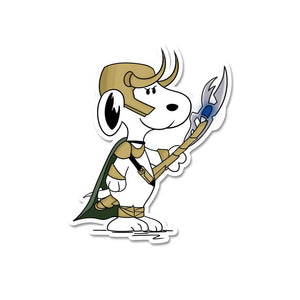 Loki - Dog Sticker waterproof vinyl decal for laptop, bike, car & bottle
