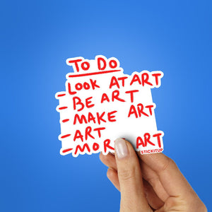 Look At Art Sticker waterproof vinyl decal for laptop, bike, car & bottle