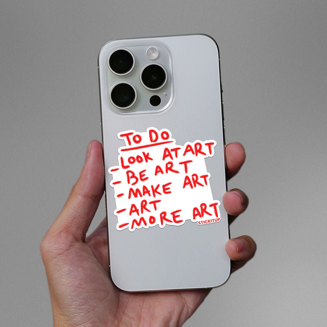 Look At Art Sticker waterproof vinyl decal for laptop, bike, car & bottle