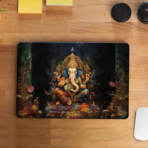 Lord Ganesha Laptop skin waterproof vinyl decal for laptop, bike, car & bottle