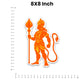 Lord Hanuman 2.0 Bumper Sticker waterproof vinyl decal for laptop, bike, car & bottle