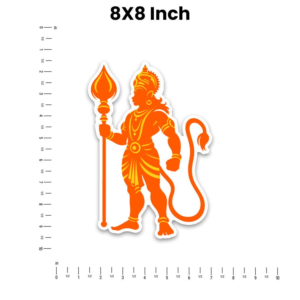Lord Hanuman 2.0 Bumper Sticker - STICK IT UP