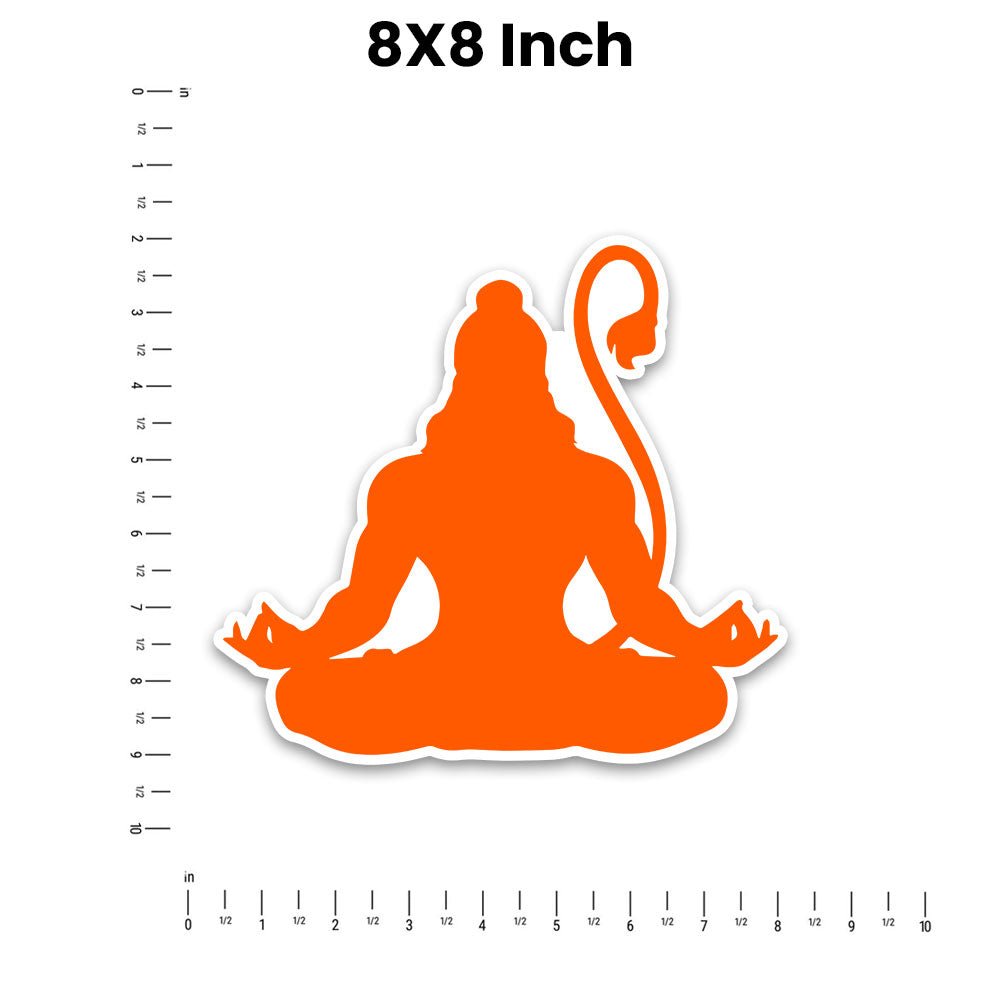 Lord Hanuman 3.0 Bumper Sticker - STICK IT UP