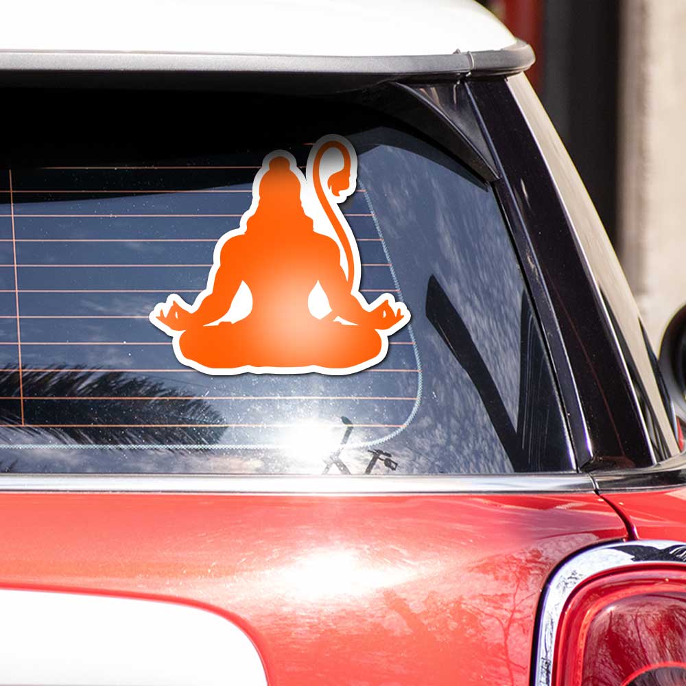 Lord Hanuman 3.0 Bumper Sticker - STICK IT UP