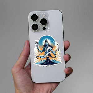 Lord Mahadev 3.0 Sticker waterproof vinyl decal for laptop, bike, car & bottle