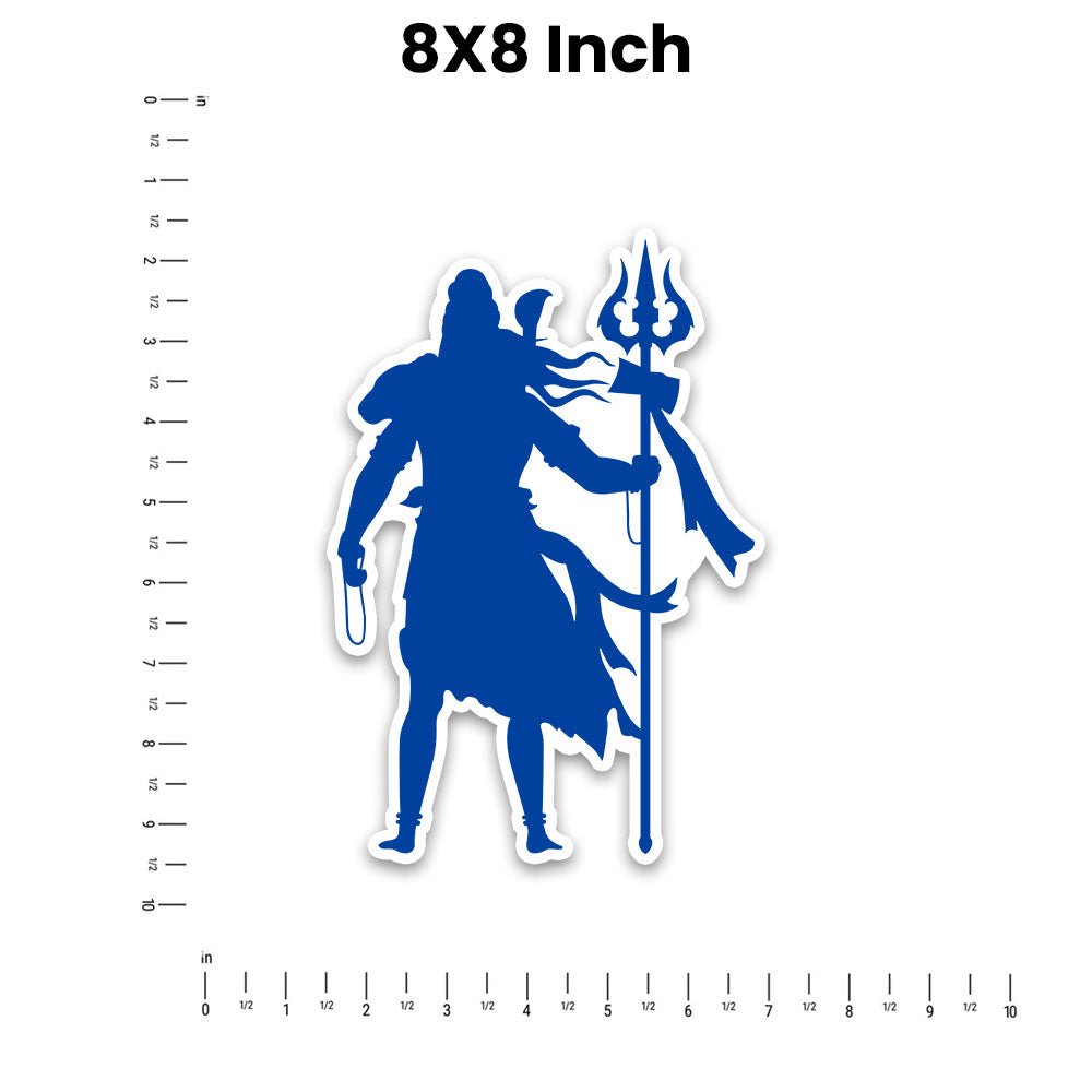 Lord Shiva 2.0 Bumper Sticker waterproof vinyl decal for laptop, bike, car & bottle