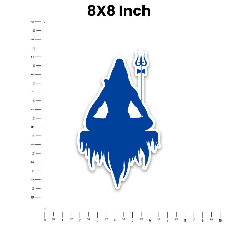 Lord Shiva 3.0 Bumper Sticker waterproof vinyl decal for laptop, bike, car & bottle