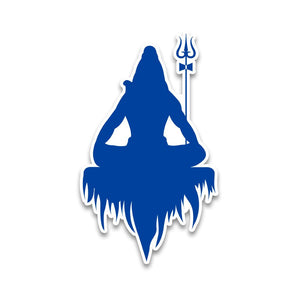 Lord Shiva 3.0 Bumper Sticker waterproof vinyl decal for laptop, bike, car & bottle