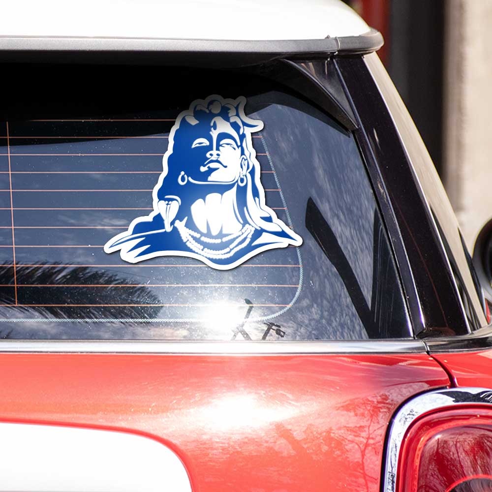 Lord Shiva Adiyogi Bumper Sticker - STICK IT UP