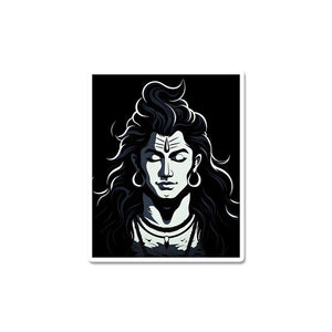 Lord Shiva Sticker waterproof vinyl decal for laptop, bike, car & bottle