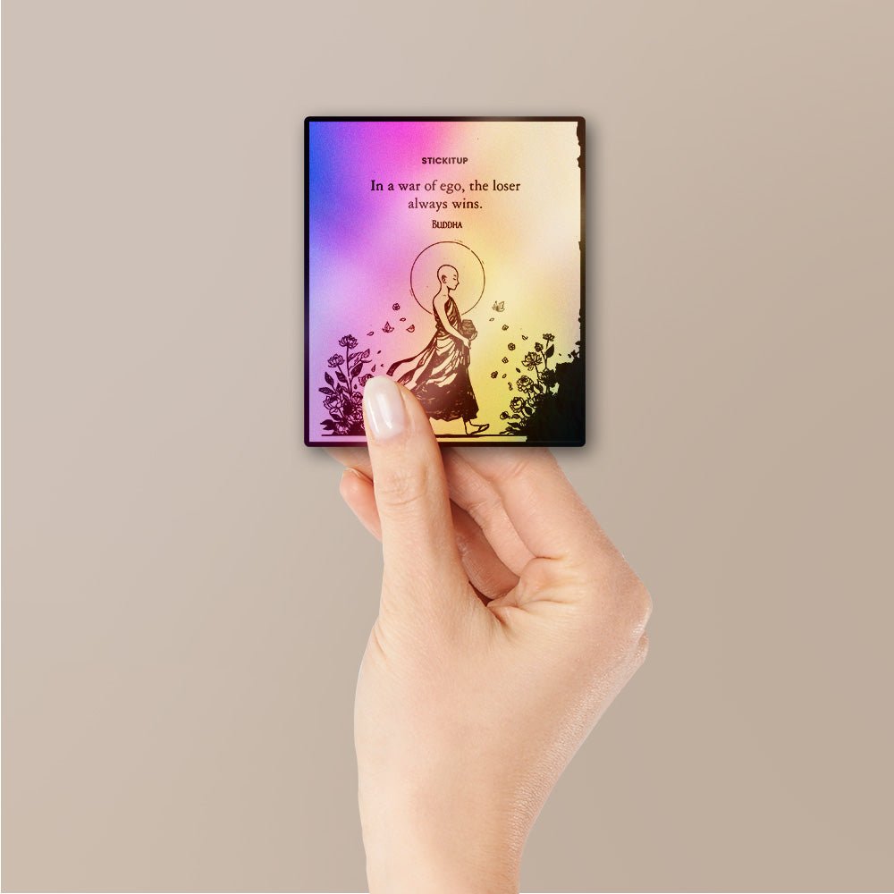 Loser Always Win Sticker Holographic Stickers waterproof vinyl decal for laptop, bike, car & bottle