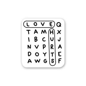 Love Hurts Sticker waterproof vinyl decal for laptop, bike, car & bottle