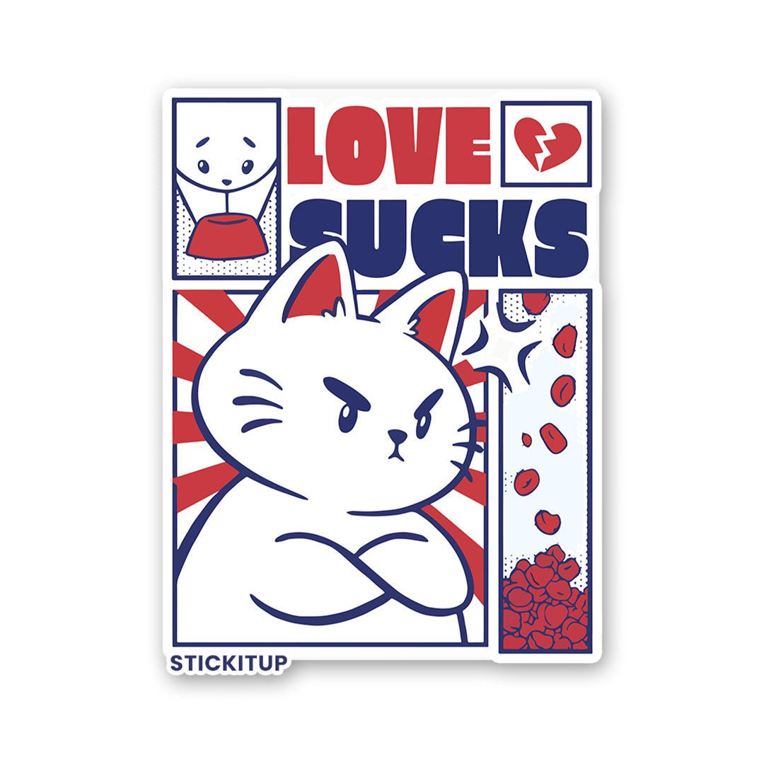 Love Sucks Sticker - Stickers | STICK IT UP