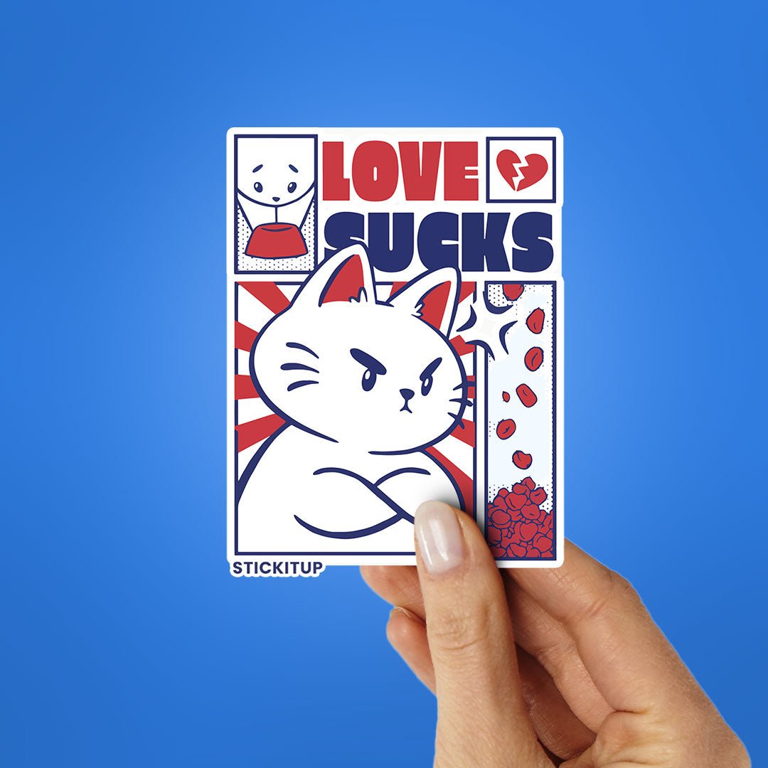 Love Sucks Sticker - STICK IT UP