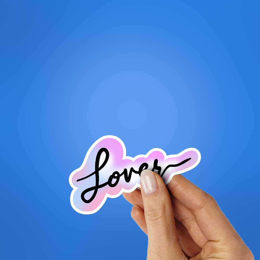 Lover Sticker waterproof vinyl decal for laptop, bike, car & bottle