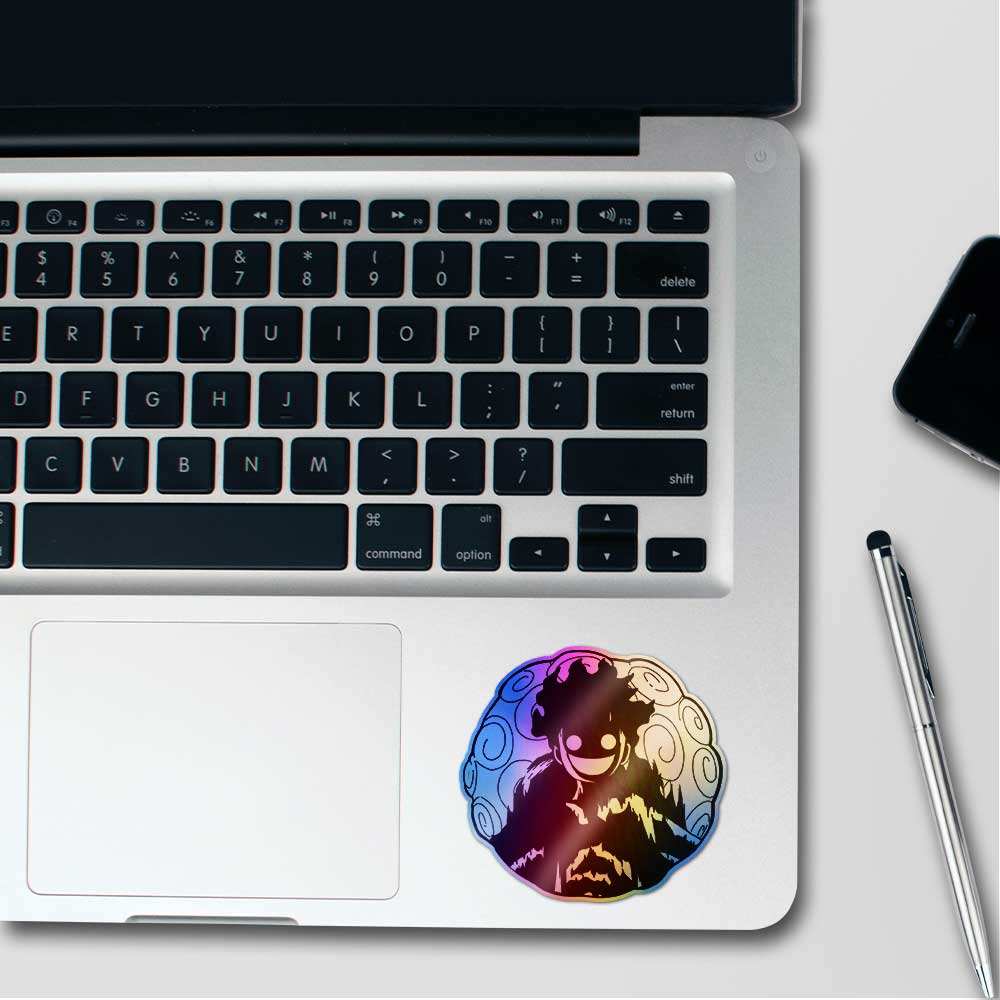 Luffy Awakening Holographic Sticker waterproof vinyl decal for laptop, bike, car & bottle
