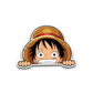 Luffy Bumper Sticker waterproof vinyl decal for laptop, bike, car & bottle