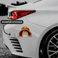 Luffy Bumper Sticker waterproof vinyl decal for laptop, bike, car & bottle
