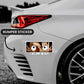 Luffy Eyes Bumper Sticker waterproof vinyl decal for laptop, bike, car & bottle