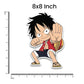 Luffy Punch Bumper Sticker waterproof vinyl decal for laptop, bike, car & bottle