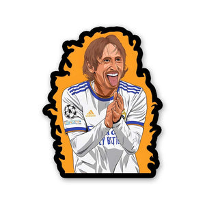 Luka Modric Sticker waterproof vinyl decal for laptop, bike, car & bottle