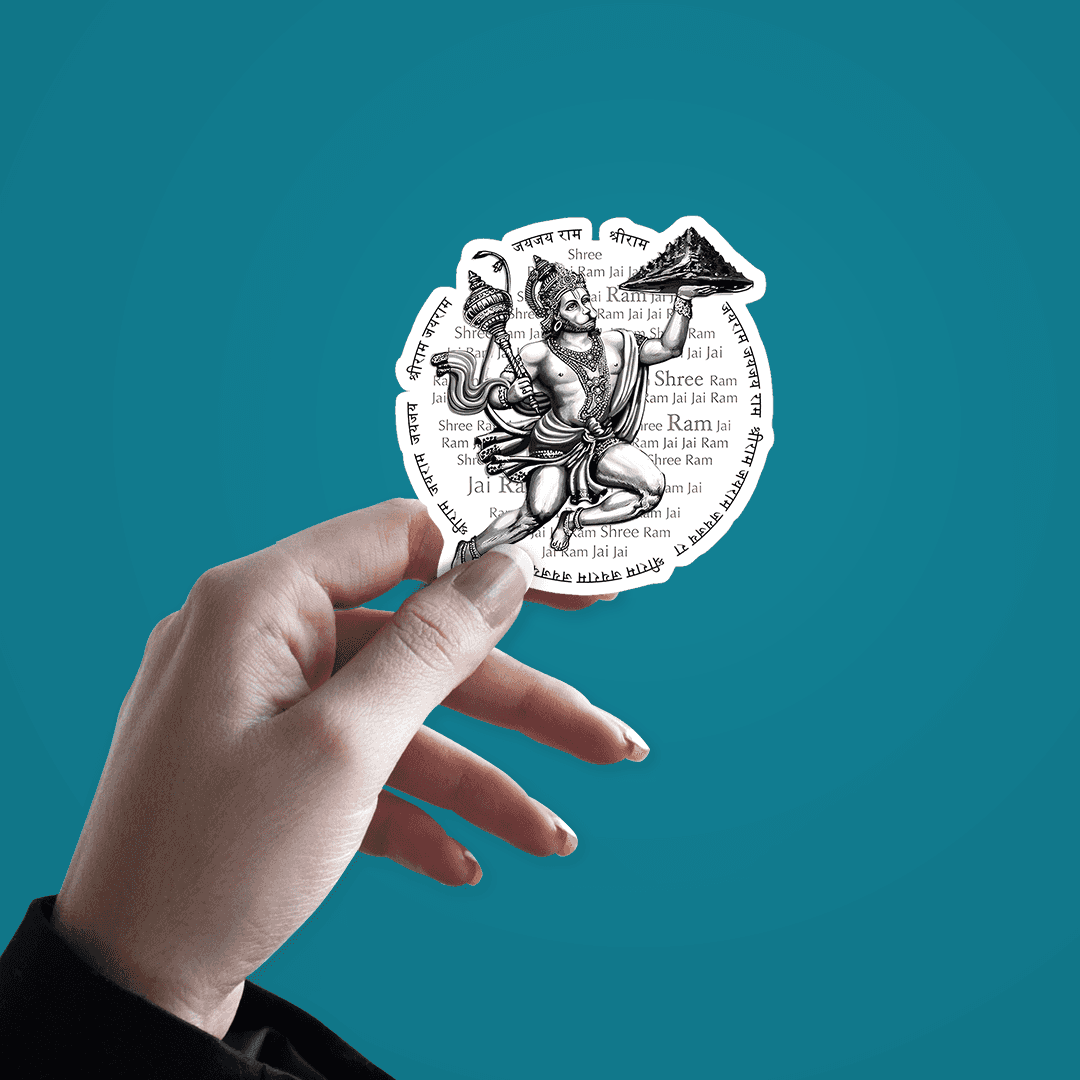 Mahabali Hanuman Sticker - STICK IT UP