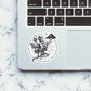 Mahabali Hanuman Sticker waterproof vinyl decal for laptop, bike, car & bottle