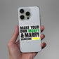 Make Your Own Money and Marry Someone Funny Sticker waterproof vinyl decal for laptop, bike, car & bottle