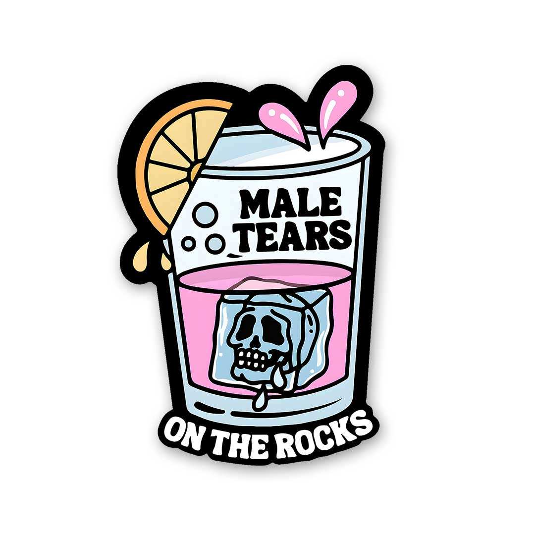 Male Tears On Rocks Sticker - Stickers | STICK IT UP