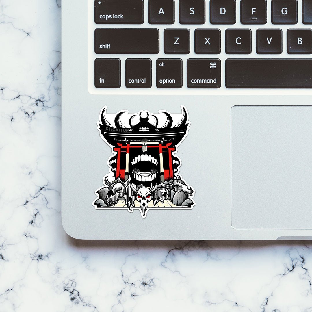 Malevolent Shrine Sticker waterproof vinyl decal for laptop, bike, car & bottle