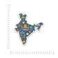 Map of India Bumper Sticker waterproof vinyl decal for laptop, bike, car & bottle