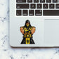 Masked Warrior Fighter Glitter Sticker - Glitter Stickers | STICK IT UP