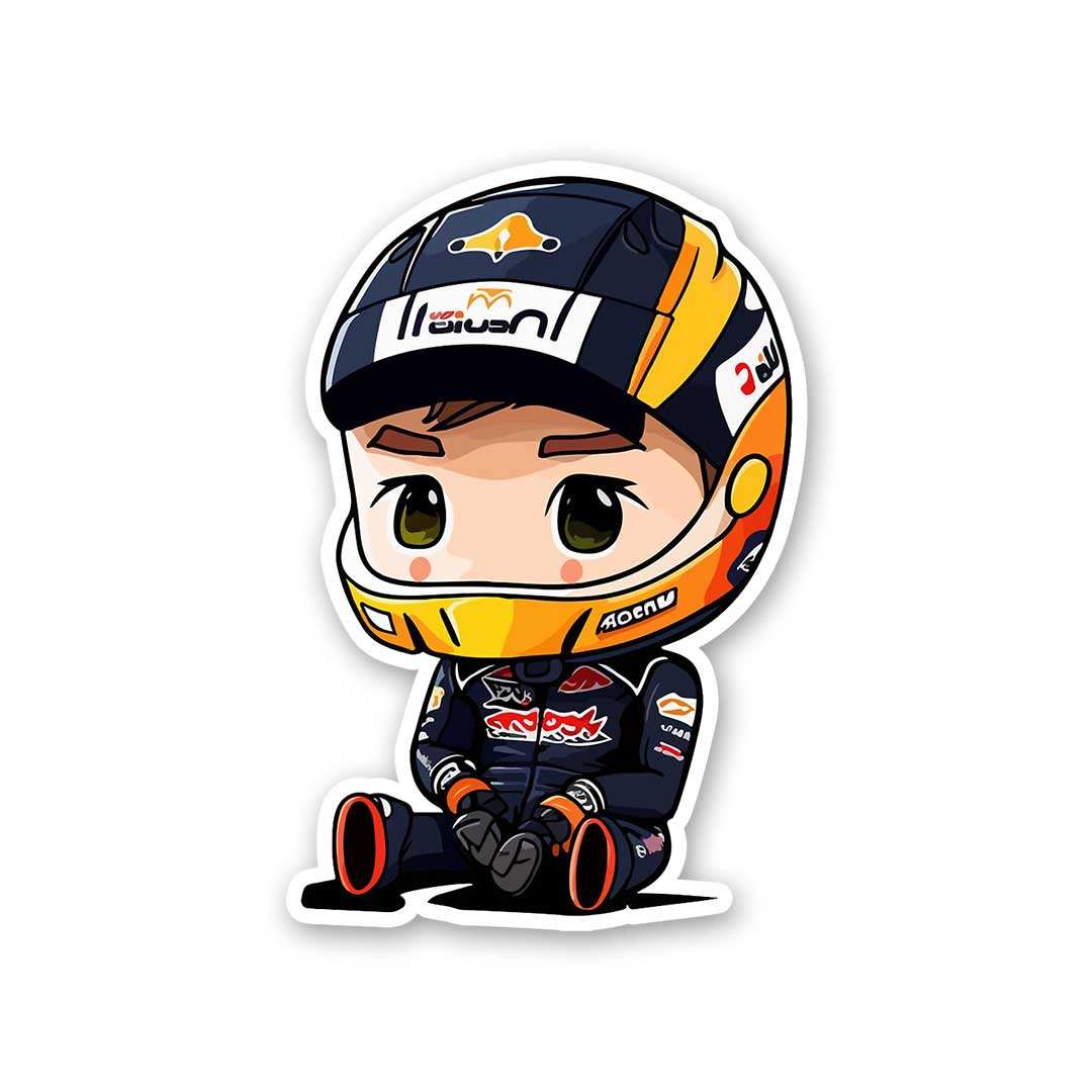 Max Verstappen Chibi Sticker - STICK IT UP