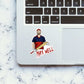 Max well Sticker waterproof vinyl decal for laptop, bike, car & bottle