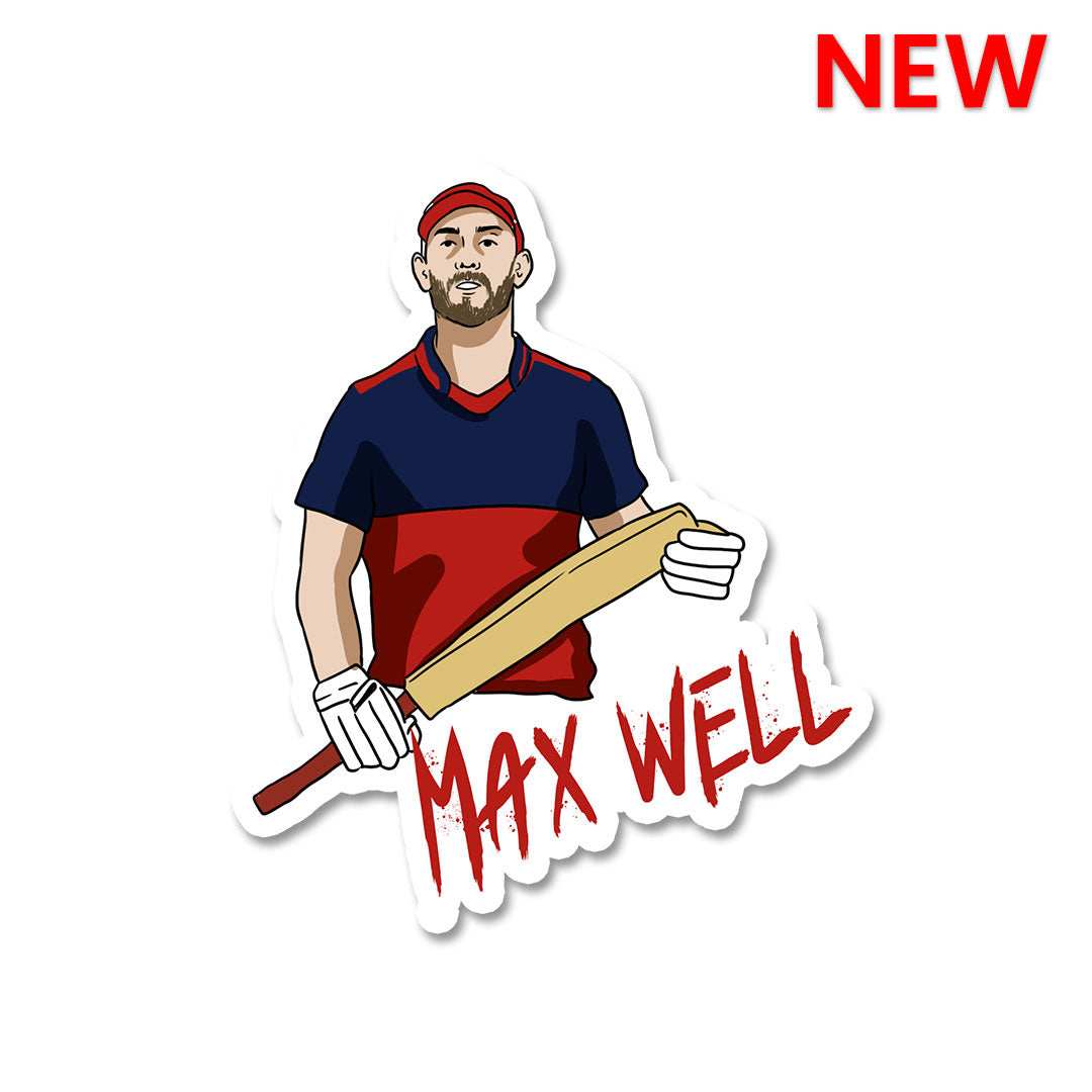 Max well Sticker waterproof vinyl decal for laptop, bike, car & bottle
