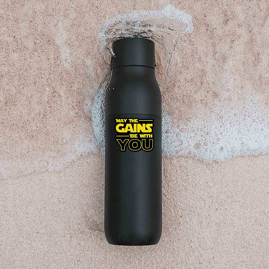 May The Gains Be Woth You Sticker waterproof vinyl decal for laptop, bike, car & bottle